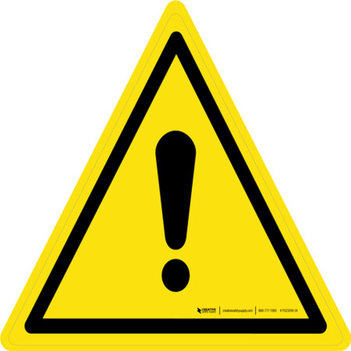 General Warning - ISO Floor Sign