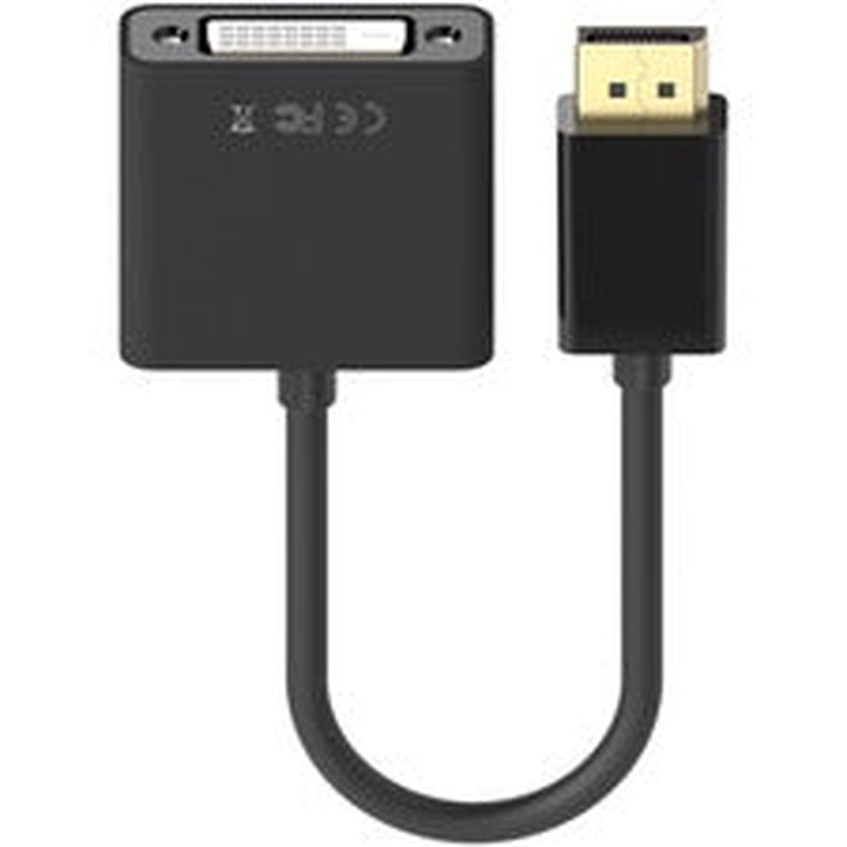 Belkin DisplayPort to DVI Adapter, M/F, 1080p - 1 Each