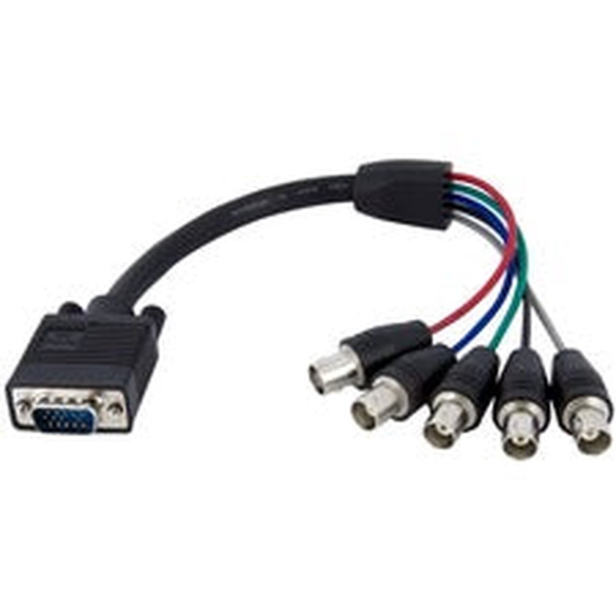StarTech.com 1 ft Coax HD15 VGA to 5 BNC RGBHV Monitor Cable - 1 Each