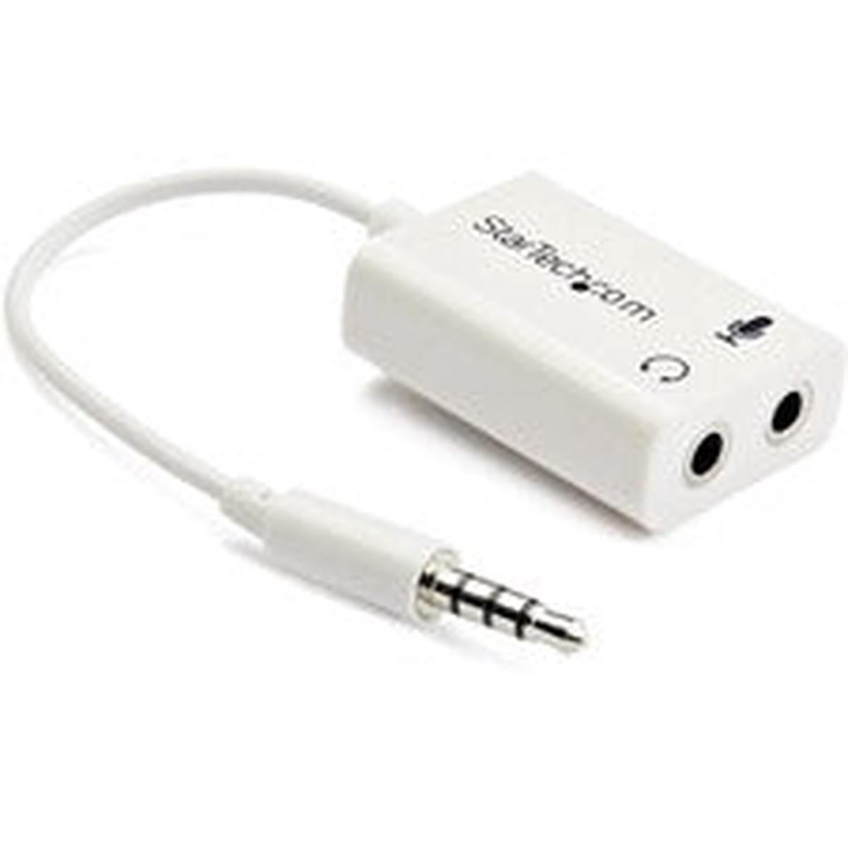 StarTech.com 3.5mm 4 Position to 2x 3 Position 3.5mm Headset Splitter Adapter M/F - 1 Each